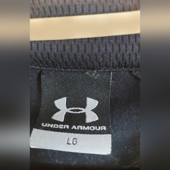 Under Armour Men's Large Black Full Zip Warm Up Performance Training Jacket - Picture 4 of 6